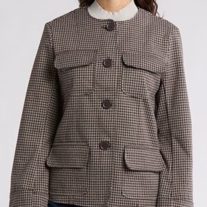 Max Studio Classic Houndstooth Blazer